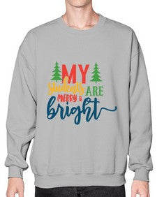 my students are merry bright Style 296# - teacher- Sweatshirt - Crew