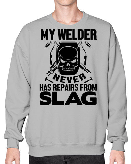 my welder never 1117# - welder- Sweatshirt - Crew