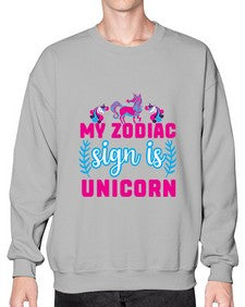 my zodiac sign is unicorn 325# - unicorn- Sweatshirt - Crew