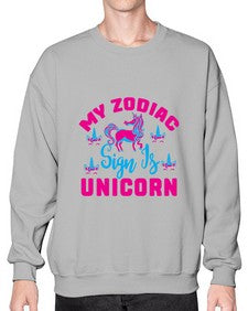 my zodiac sign is unicorn 326# - unicorn- Sweatshirt - Crew