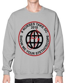 nurse takes dc design 1200# - nurse- Sweatshirt - Crew