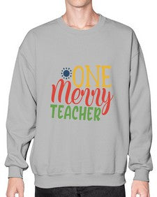 one merry teacher Style 328# - teacher- Sweatshirt - Crew