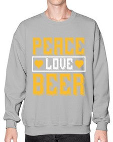 peace love beer 1475# - beer- Sweatshirt - Crew