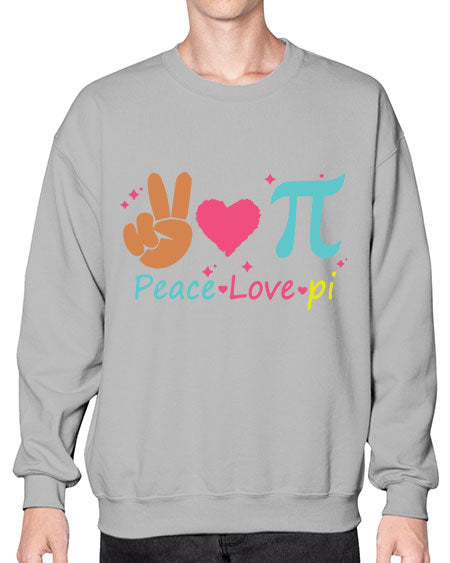 peace love pi 30# - pi- Sweatshirt - Crew