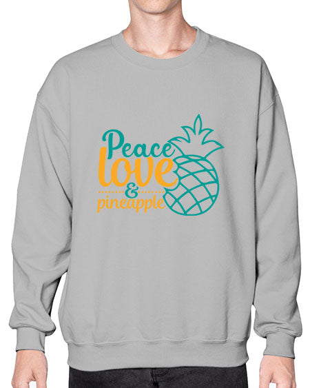 peace love pineapple Style 82# - summer- Sweatshirt - Crew