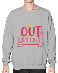 peace out third grade 646# - third grade- Sweatshirt - Crew