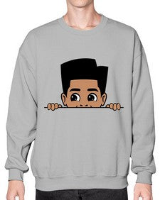 peekaboo boy 18# - black boys or men- Sweatshirt - Crew