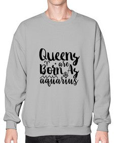 queens Are Born As Aquarius 383# - aquarius- Sweatshirt - Crew