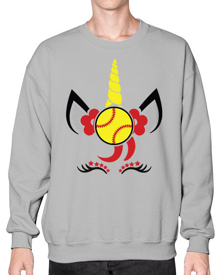softball unicorn 401# - softball- Sweatshirt - Crew
