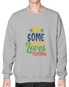some bunny loves teaching Style 359# - teacher- Sweatshirt - Crew