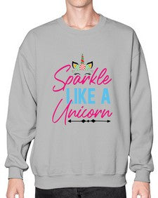 sparkle like a unicorn 416# - unicorn- Sweatshirt - Crew