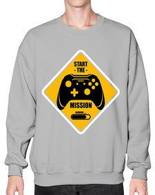 start the mission 152# - video games- Sweatshirt - Crew