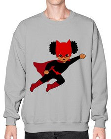 super kids girl 7# - black girls or women- Sweatshirt - Crew