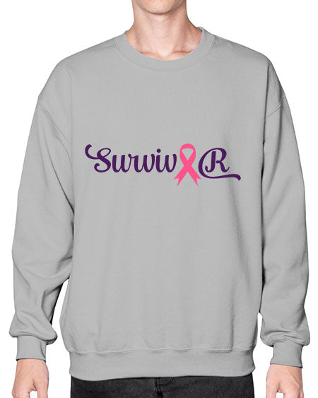 survivor Style 3# - breast cancer- Sweatshirt - Crew