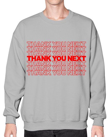 thank you next 22# - black words and phrases- Sweatshirt - Crew