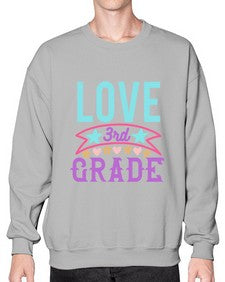 third Grade Love 968# - third grade- Sweatshirt - Crew