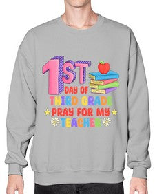 third day of third Grade 944# - third grade- Sweatshirt - Crew