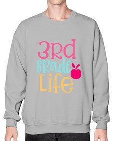 third grade life design 966# - third grade- Sweatshirt - Crew