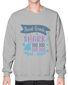 third grade shark doo doo doo doo 972# - third grade- Sweatshirt - Crew