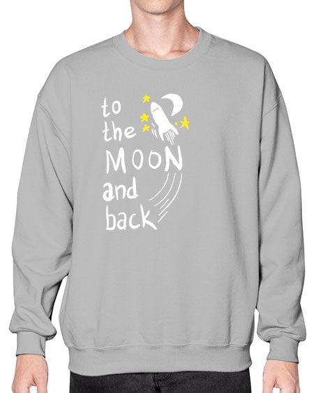 to the moon and back 9# - moon- Sweatshirt - Crew