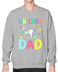 unicorn dad 454# - unicorn- Sweatshirt - Crew