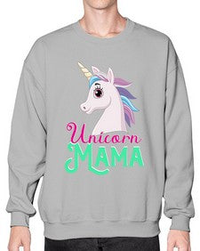 unicorn mama 471# - unicorn- Sweatshirt - Crew