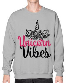 unicorn vibes 512# - unicorn- Sweatshirt - Crew