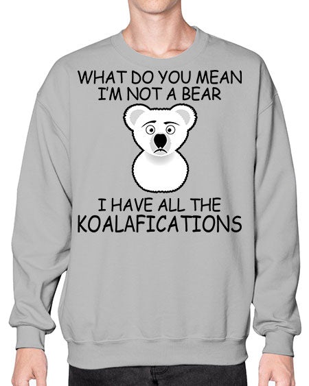 what do you mean im not a bear 287# - bears - animals- Sweatshirt - Crew
