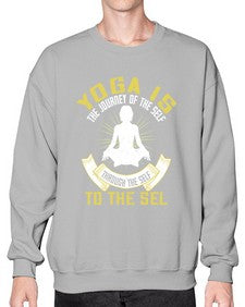 yoga is the journey of the self through the self to the sel  624# - yoga- Sweatshirt - Crew