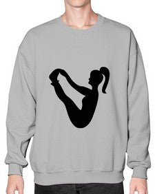 yoga pose  633# - yoga- Sweatshirt - Crew