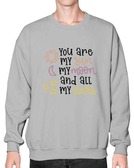 youaremysunmymoonandallmystars 1# - moon- Sweatshirt - Crew