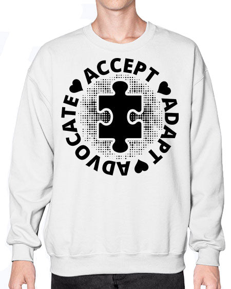 Accept Style 41# - autism- Sweatshirt - Crew