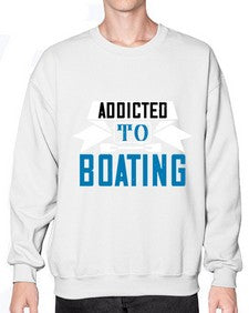 Addicted to Boating 1# - boats- Sweatshirt - Crew