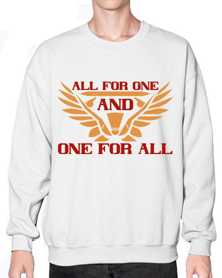 All for one and one for all 2360# - badminton- Sweatshirt - Crew