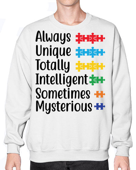 Always Unique Style 42# - autism- Sweatshirt - Crew