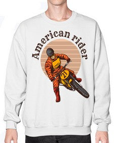 American rider 6# - motorcycle- Sweatshirt - Crew