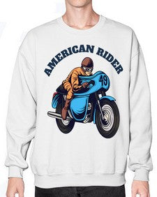 American rider 7# - motorcycle- Sweatshirt - Crew