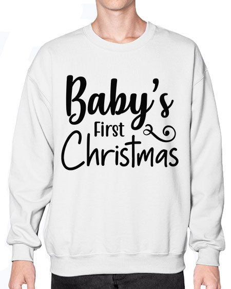 Babys First Christmas 277# - baby- Sweatshirt - Crew
