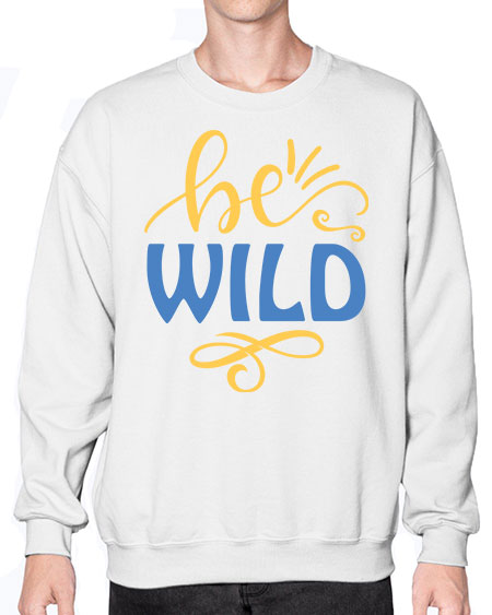 Be Wild 7# -  fashion- Sweatshirt - Crew