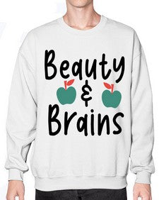 Beauty and Brains 18# - general school- Sweatshirt - Crew