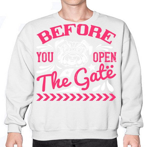 Before You Open The Gate Style 17# - dogs- Sweatshirt - Crew