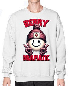Berry Dramatic Strawberries 670# - strawberry- Sweatshirt - Crew