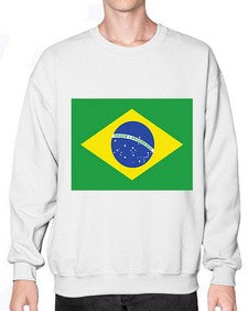 Brazil 488# - world flags- Sweatshirt - Crew