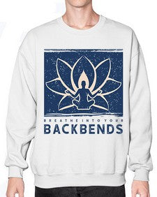 Breathe into Your Backbends 182# - yoga- Sweatshirt - Crew