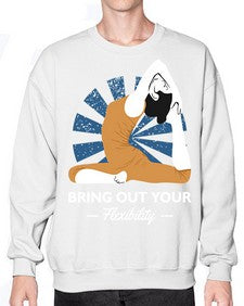 Bring Out Your Flexibility 185# - yoga- Sweatshirt - Crew