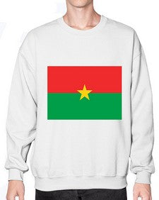 Burkina Faso 522# - world flags- Sweatshirt - Crew