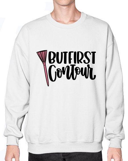 But First Contour Style 120# -makeup Sweatshirt - Crew