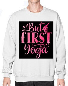 But First Yoga  188# - yoga- Sweatshirt - Crew