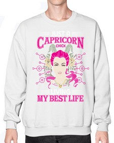 Capricorn chick 193# - capricorn- Sweatshirt - Crew