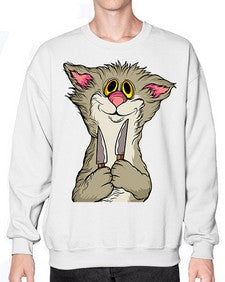 Cat 44# - cartoon animals- Sweatshirt - Crew